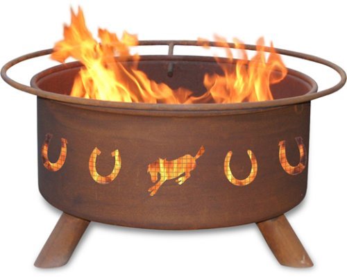 Patina Products F105, 30 Inch Horseshoes Fire Pit