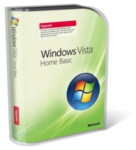 microsoft windows vista home basic upgrade dvd old version