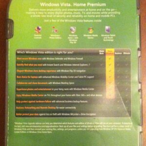 Microsoft Windows Vista Home Premium Upgrade DVD - Old Version