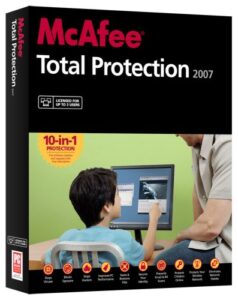 mcafee total protection 2007 - 3 users
