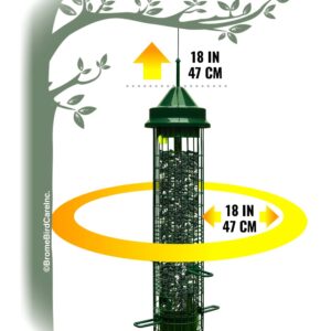 Squirrel Buster Classic Squirrel-proof Bird Feeder w/4 Feeding Ports, 2.4-pound Seed Capacity