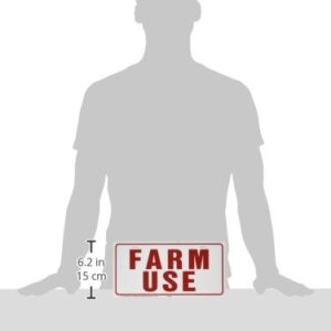 HY-KO 361951 Farm Use Id Tag White/Red, 6(h) x 12(w) -Inches