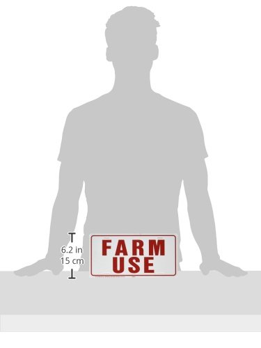 HY-KO 361951 Farm Use Id Tag White/Red, 6(h) x 12(w) -Inches