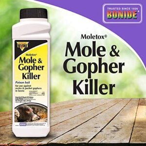 REVENGE Moletox Mole & Gopher Killer Poison Bait Granules, 1 lb. Ready-to-Use Control for Pocket Gophers in Lawn