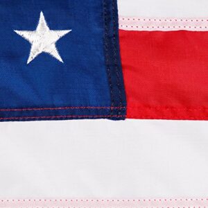Valley Forge, American Flag, Cotton, 3' x 5', 100% Made in USA, Sewn Stripes, Embroirdered Stars, Heavy-Duty Brass Grommets