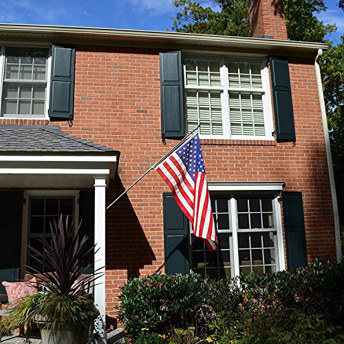 Valley Forge, American Flag, Cotton, 3' x 5', 100% Made in USA, Sewn Stripes, Embroirdered Stars, Heavy-Duty Brass Grommets