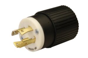 reliance controls l1430p 30-amp 125/250 vac male plug for generator cords, black