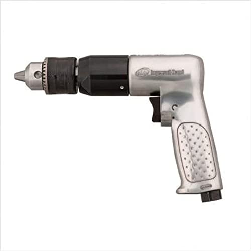 Ingersoll Rand 7802RA 3/8” Reversible Air Drill, Heavy Duty, 2,000 RPM, 0.5 HP Motor, Pistol Grip Handle