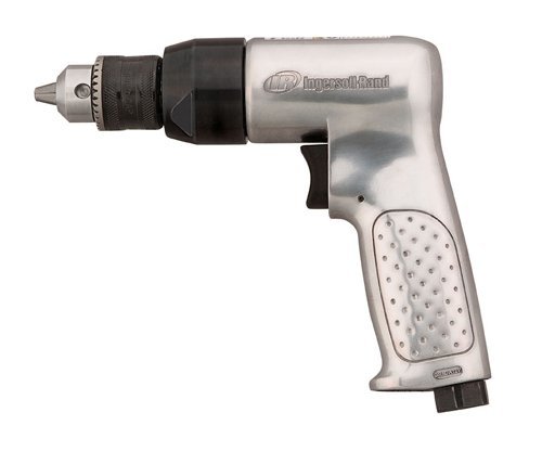 Ingersoll Rand 7802RA 3/8” Reversible Air Drill, Heavy Duty, 2,000 RPM, 0.5 HP Motor, Pistol Grip Handle