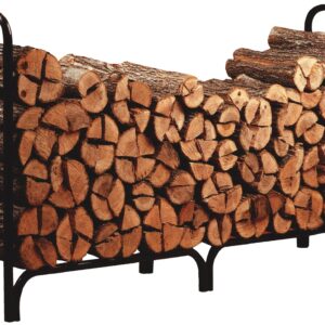 Panacea 15204 Deluxe Outdoor Log Rack, Black, 8-Feet