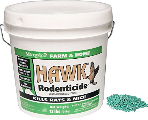 106443 Hawk Rodenticide Pelleted Bait, 12 lb