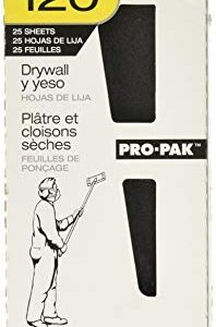 3M Pro-Pak Drywall Sanding Sheets, 120C Grit, 4-1/5 by 11-1/4-in, 25-Pack