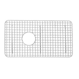 rohl wsg3018wh 14-5/8-inch by 26-1/2-inch wire sink grid for rc3018 kitchen sinks in white abcite vinyl