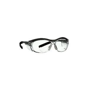 3m reader safety glasses, 2.0 diopter, black frame, clear lens