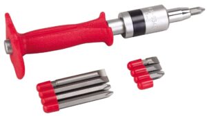 otc 4607 1/2 inch drive impact driver with 8 piece screwdriver bit set