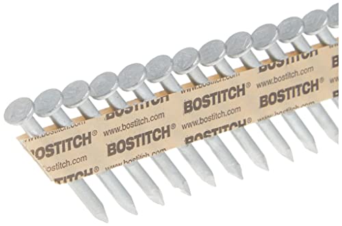 BOSTITCH Framing Nails, Paper Tape Collated, Galvanized Metal Connector, 1-1/2-Inch x .131-Inch, 1000-Pack (PT-MC13115G-1M)