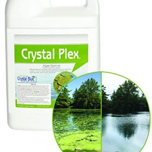 Crystal Plex - Lake and Pond Algaecide Treatment - Liquid Copper Algaecide Kills and Prevents Various Types of Algae (Planktonic, Filamentous, Chara) - 1 Gallon Treats up to 1 Acre