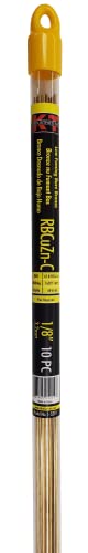 K-T Industries 1-5219 Bare Bronze Welding Rod (10 Piece), 0.125" Diameter