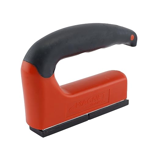 Master Magnetics Strong Magnet with Ergonomic Handle - 100 lb Pull Force, Red, 07501