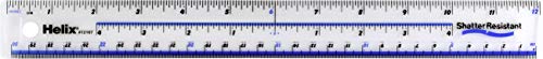 Helix Shatter-Resistant Ruler 12 Inch / 30cm (12167)