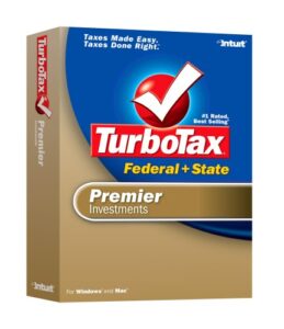 2006 turbotax premier federal + state investments win/mac [older version]