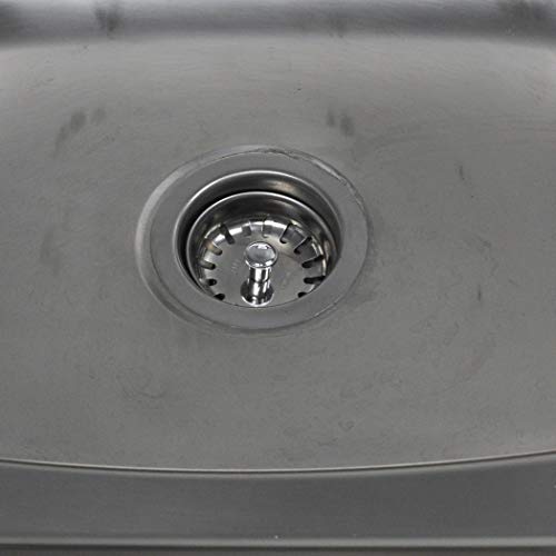 Danco 88275 3-1/4 inch Kitchen Sink Basket Strainer Splash Guard with Stationary Post, Stainless Steel