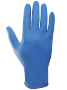 microflex su-690 disposable nitrile gloves, latex-free, powder-free glove for cleaning, mechanics, automotive, industrial, or medical applications, violet, size medium, box of 100 units
