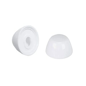 Danco 80821 Snap on Round Toilet Bolt Caps in White, Pack of 2