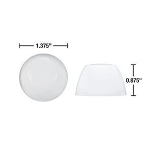 Danco 80821 Snap on Round Toilet Bolt Caps in White, Pack of 2