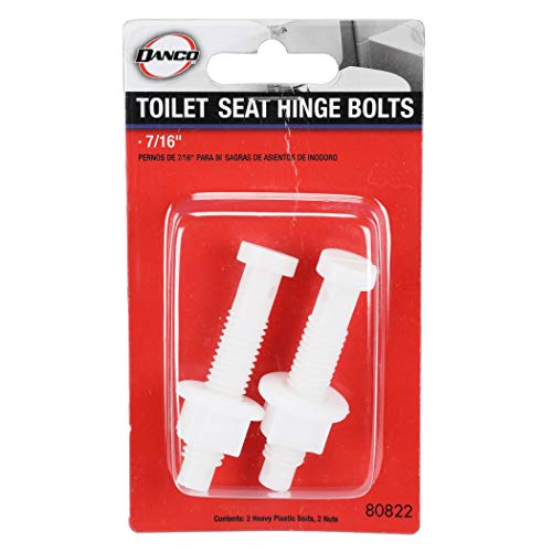 Danco 80822 Toilet Seat Hinge Bolts, 0.49 lbs, White