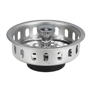 Danco 80900 Universal Basket Strainer with Drop Center Post, Stainless Steel, Chrome Plated
