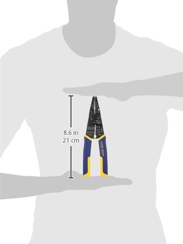 IRWIN VISE-GRIP Wire Stripping Tool / Wire Cutter, 8 inch, Cuts 10-22 AWG, ProTouch Grip (2078309)