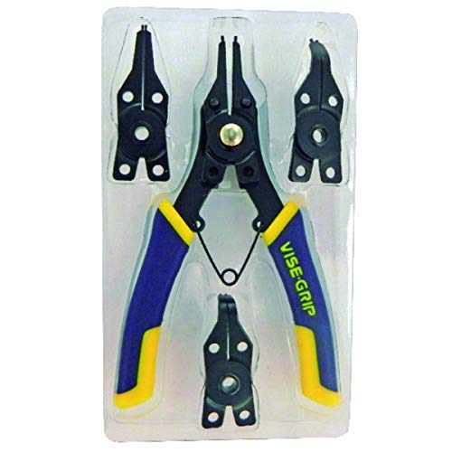 IRWIN VISE-GRIP Convertible Snap Ring Pliers, 6-1/2-Inch (2078900), Multi color