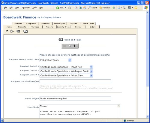 Boardwalk Finance 2.0 - Quote & Invoice Management (Windows 2000 / NT / XP)