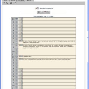 Billing Time 2.0 - Time Sheet Management (Windows 2000 / NT / XP)