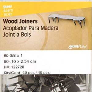 The Hillman Group 122728 No.0 Wood Joiner, 40-Pack, No Size, Silver