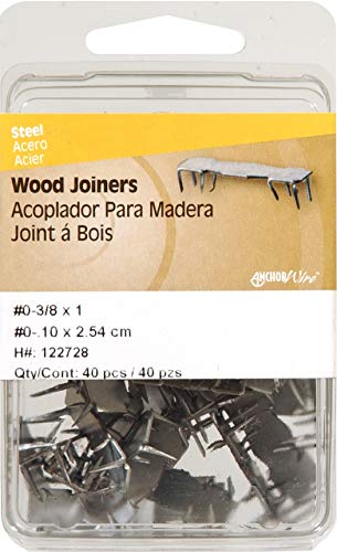 The Hillman Group 122728 No.0 Wood Joiner, 40-Pack, No Size, Silver