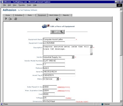 Adhesion 1.5 - Asset Management System (Windows 2000 / NT / XP)