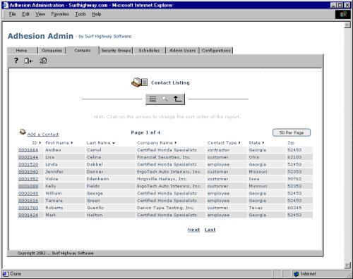 Adhesion 1.5 - Asset Management System (Windows 2000 / NT / XP)