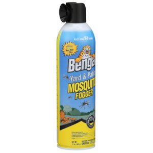 Bengal Yard and Patio Mosquito Fogger, Kills Spiders and Prevents Nesting, 17 Oz. Aerosol Can