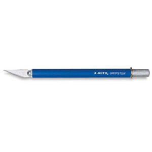hunx3626 - delux x-acto knife w/soft grip safety cap, blue
