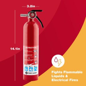 FIRST ALERT Fire Extinguisher, Garage Fire Extinguisher, Red, Garage10 FE10GR
