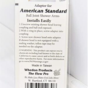 Whedon AS1C American Standard Ball Joint Shower ARM Adapter