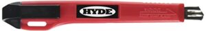 hyde tools 42045 hyde auto utility knife with 1-piece positive lock, 9 mm, stainless steel