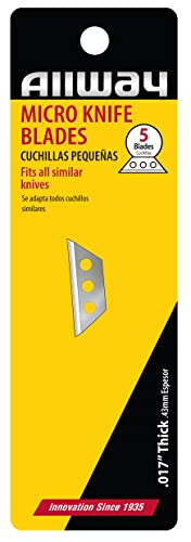 ALLWAY MKB5 Micro Knife Blades, 5 Pack