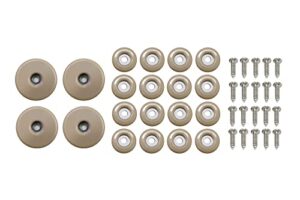 shepherd hardware 9471 1-inch and 1-1/2-inch round, adhesive slide glide furniture sliders, 20-count,tan