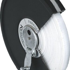 Keson MC18M50 Closed Metal Housing Fiberglass Measuring Tape (Graduations: ft., in., 1/8 & m, cm, 2mm), 15M/50-Foot