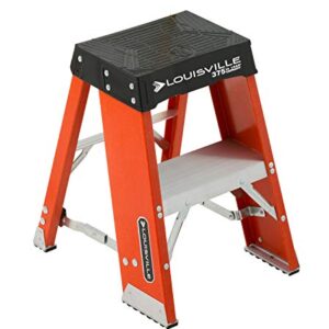 Louisville Ladder FY8002 2 ft. Fiberglass Step Stand with 300 lbs. Load Capacity Type IA Duty Rating, 2-Foot, Orange