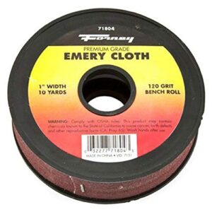 forney 71806 emery cloth, 320-grit, 1-inch-by-10-yard bench roll
