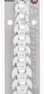 Performance Tool W452 10-Piece Metric Open End Crowfoot Wrench Set,Silver